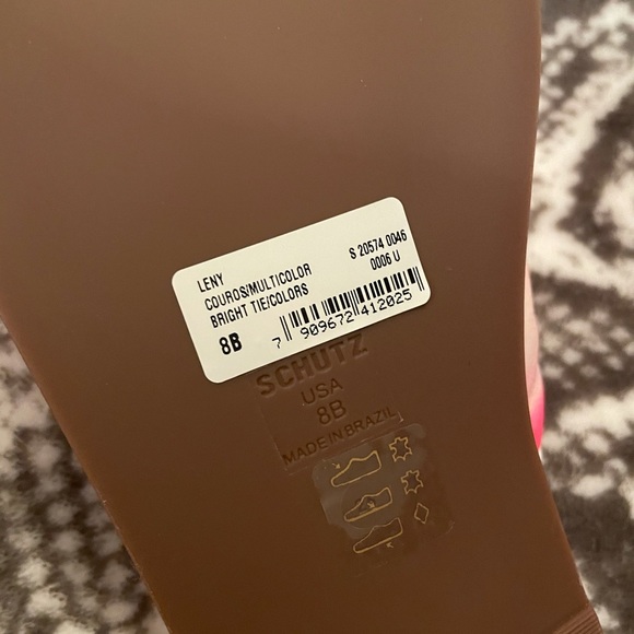 Schutz tie dye leather knot sandals - Picture 6 of 14